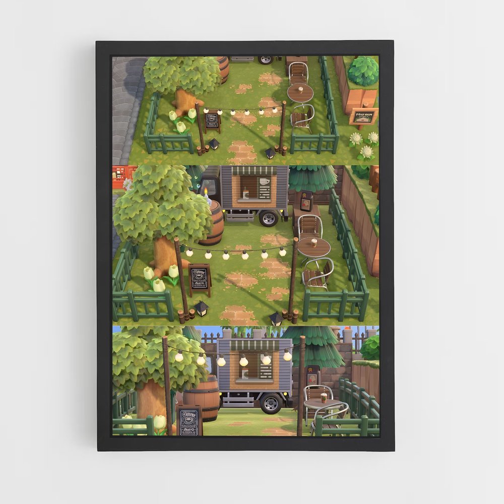 Poster Ferme des Rêves – affiche Animal Crossing (vue 2)